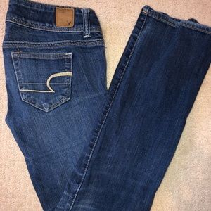 American Eagle low-rise boot cut jeans